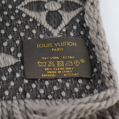 Louis Vuitton Logomani Wool Scarf Brown