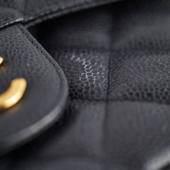 Chanel Caviar Jumbo Double Classic Flap Black