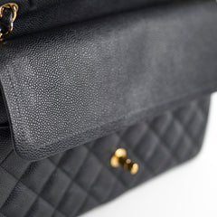 Chanel Caviar Jumbo Double Classic Flap Black