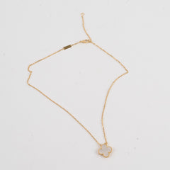 Van Cleef & Arpels VCA Vintage Alhambra Mother of Pearl MOP Necklace