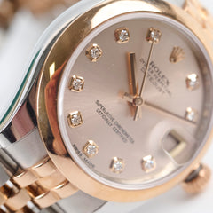 Rolex Datejust 31 Diamond Light Pink Dial 2016