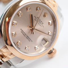 Rolex Datejust 31 Diamond Light Pink Dial 2016