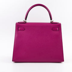 Hermes Kelly 28 Rose Pourpre Sellier Espom 2018