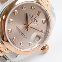 Rolex Datejust 31 Diamond Light Pink Dial 2016