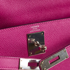 Hermes Kelly 28 Rose Pourpre Sellier Espom 2018