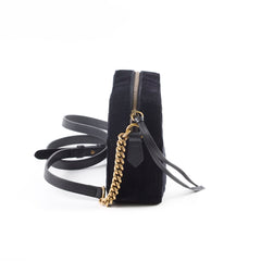 Gucci Marmont Velvet Camera Bag Black