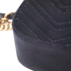 Gucci Marmont Velvet Camera Bag Black