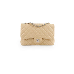 Chanel Lambskin Jumbo Single Flap Beige Series 12