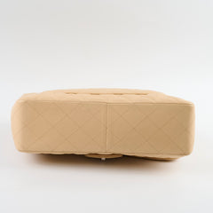 Chanel Lambskin Jumbo Single Flap Beige Series 12