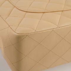 Chanel Lambskin Jumbo Single Flap Beige Series 12