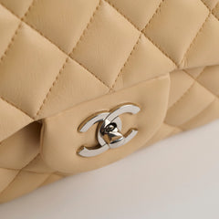 Chanel Lambskin Jumbo Single Flap Beige Series 12
