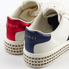 Gucci Ace Crystal Platform Sneakers White Size 37