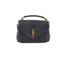 Saint Laurent College Bag Black