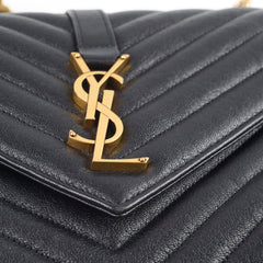Saint Laurent College Bag Black