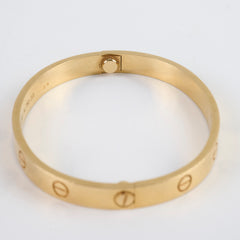 Cartier Classic Love Bracelet Yellow Gold Size 17