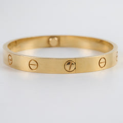 Cartier Classic Love Bracelet Yellow Gold Size 17