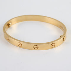 Cartier Classic Love Bracelet Yellow Gold Size 17