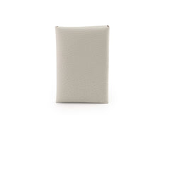 Hermes Calvi Duo Compact Chevre Mysore Gris Perle
