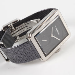 Chanel Boyfriend Watch 37mm Black/Gunmetal Strap (Manual Wind)
