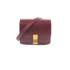 Celine Mini Box Bag Burgundy
