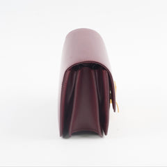 Celine Mini Box Bag Burgundy