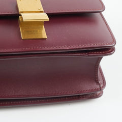 Celine Mini Box Bag Burgundy