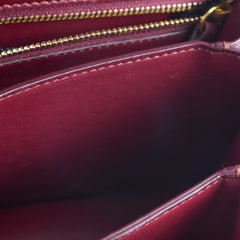 Celine Mini Box Bag Burgundy