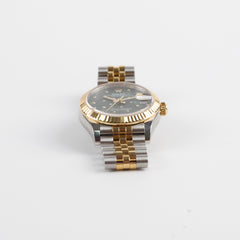 Rolex Datejust Oyster Perpectual Two Tone 31mm Floral Motif with Diamonds Watch Green 2023