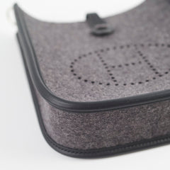 Hermes Mini Evelyn TPM Wool Graphite U Stamp