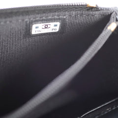 Chanel Seasonal Caviar WOC Wallet on Chain (Microchipped) Charcoal Grey
