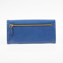 Prada Blue Saffiano Wallet