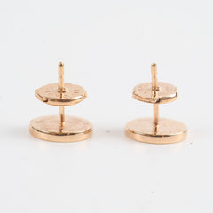 Bvlgari 18k Mother Of Pearl MOP Earrings Rose Gold