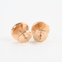 Bvlgari 18k Mother Of Pearl MOP Earrings Rose Gold