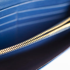 Prada Blue Saffiano Wallet