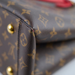 Louis Vuitton Flower Tote Monogram Red