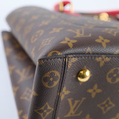 Louis Vuitton Flower Tote Monogram Red