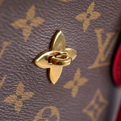 Louis Vuitton Flower Tote Monogram Red