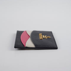 Prada Saffiano Tricolour Cardholder