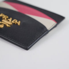 Prada Saffiano Tricolour Cardholder