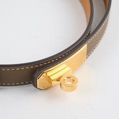 Hermes Kelly Belt Etoupe W Stamp