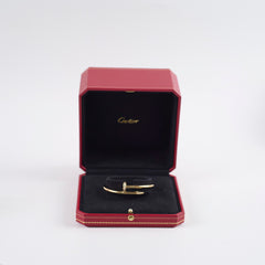 Cartier Juste Un Clou JUC Yellow Gold Diamonds Bracelet Size 15