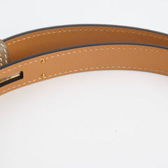 Hermes Kelly Belt Etoupe W Stamp