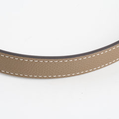 Hermes Kelly Belt Etoupe W Stamp