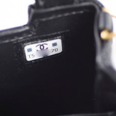 Chanel Micro Kelly Shopper Bag Black Microchipped