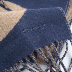 Hermes Reversible Maillons TGM Cashmere Muffler Scarf