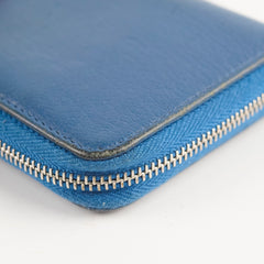 Chanel Lambskin Zip Wallet Blue 23 Series