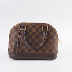 Louis Vuitton Alma BB Damier Ebene Microchip