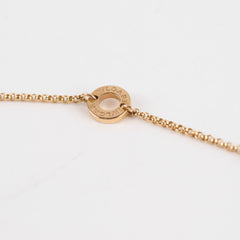Bulgari Mini B/Zero1 Necklace Pink Gold