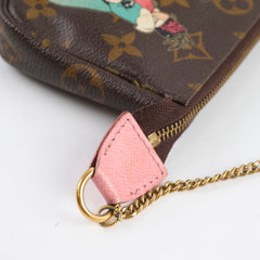 Louis Vuitton Mini Pochette Concierge and Lady Painting  Monogram