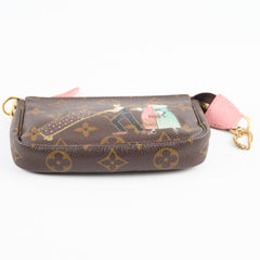 Louis Vuitton Mini Pochette Concierge and Lady Painting  Monogram